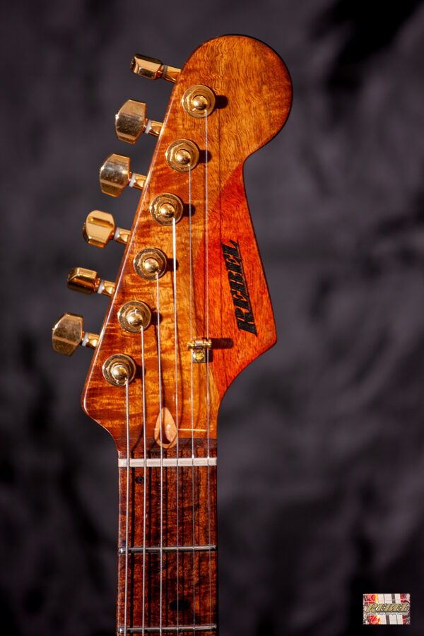 Rebel Custom Guitars Forest Fire 2024 Strat Style in High Gloss 2K - Image 5