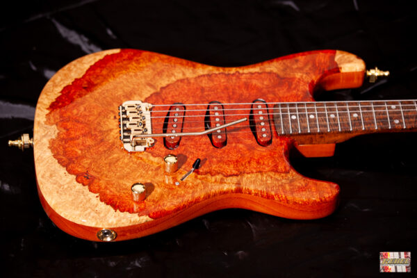 Rebel Custom Guitars Forest Fire 2024 Strat Style in High Gloss 2K - Image 11