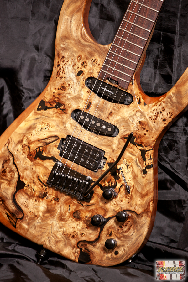 INCARNATE- Double Cutaway Exotic Wood Strat Style with Custom Switching! - Image 4