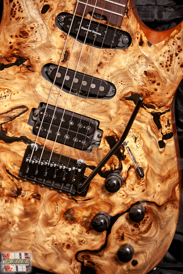 INCARNATE- Double Cutaway Exotic Wood Strat Style with Custom Switching! - Image 5