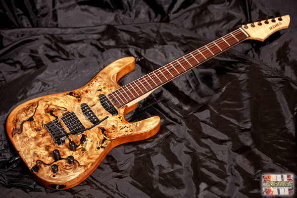 INCARNATE- Double Cutaway Exotic Wood Strat Style with Custom Switching!