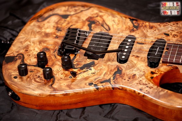 INCARNATE- Double Cutaway Exotic Wood Strat Style with Custom Switching! - Image 17